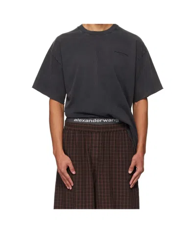 Alexander Wang Short-sleeve T-shirt In Brown