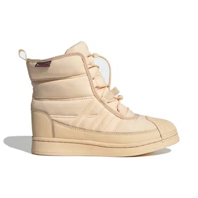 Adidas Originals (gs) Adidas Superstar Boot J 'sand Strata' In Nude