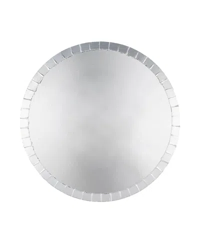 Jollity & Co Solid Shade Colors, Paper Party Dinner Plates, Set Of 8 In Silver