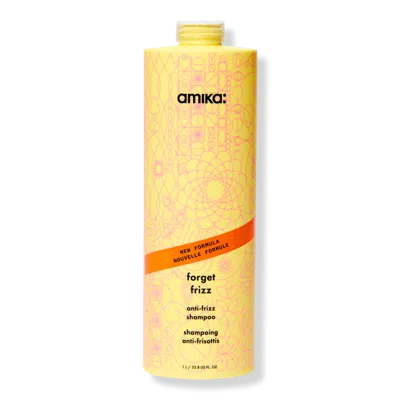 Amika Forget Frizz Anti-frizz Shampoo - 33.8 oz In Gold