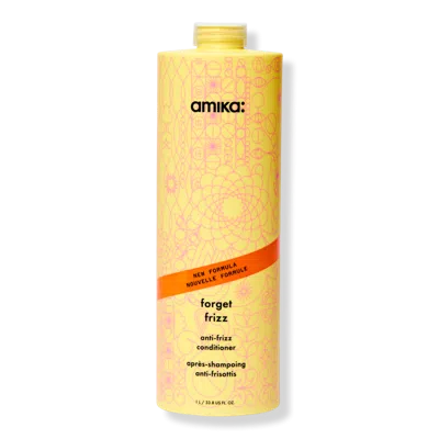 Amika Forget Frizz Anti-frizz Conditioner - 33.8 oz In Transparent