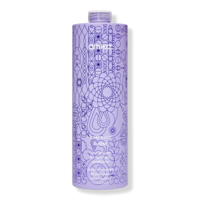 Amika Bust Your Brass Cool Blonde Strength Repair Conditioner - 33.8 oz In Transparent