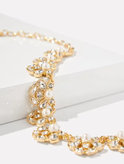 Talbots Embellished Pearl Necklace - Ivory Pearl/gold - 001