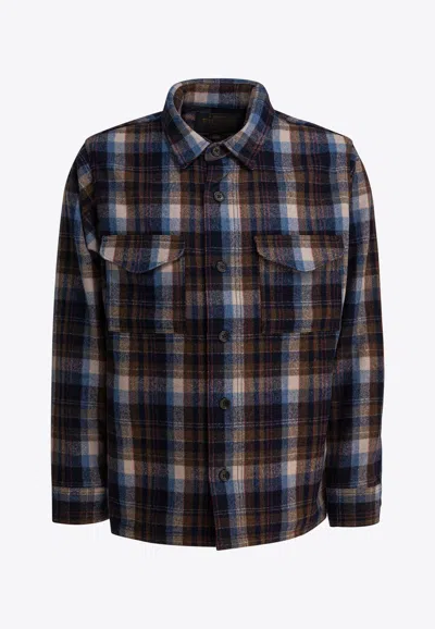 Filson Plaid Check Wool Overshirt In Multi