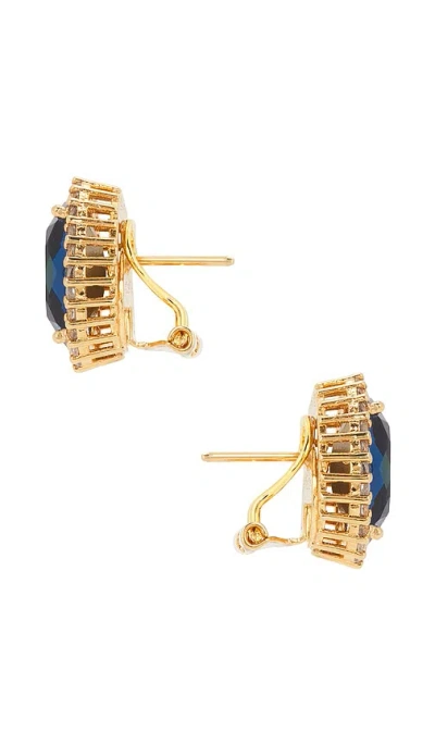 Anton Heunis Omega Clasp Oval Stud In Multi