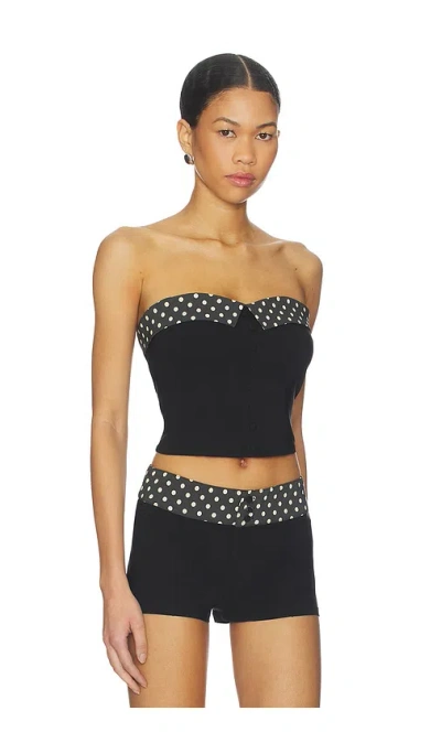 Tiger Mist Albie Top In Black