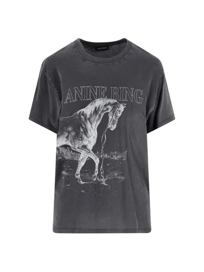 Anine Bing T-shirts And Polos In Gray
