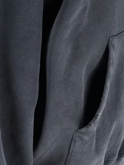 Anine Bing Oversized Grey Sweatshirt With Bold Branding And Relaxed Fit In Gray