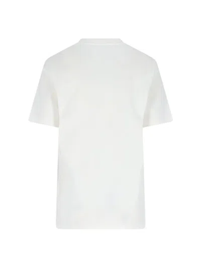 Jil Sander Short-sleeve T-shirt With Centered Logo Detail In White