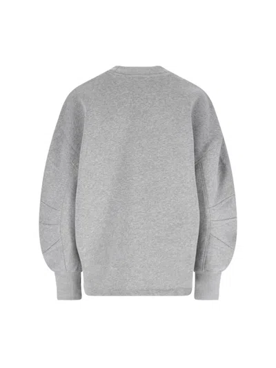 Attico Crewneck Sweatshirt In Gray
