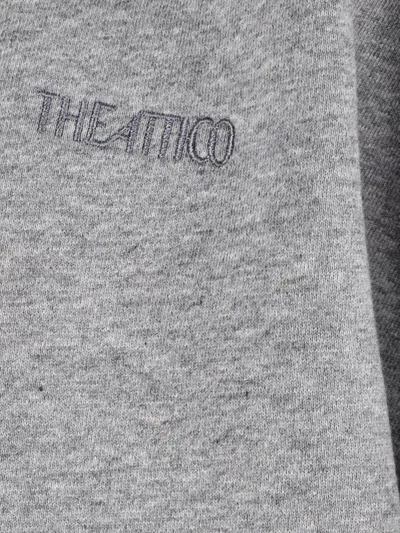 Attico Crewneck Sweatshirt In Gray