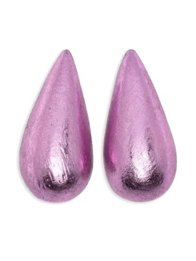Monies Nia Teardrop Earrings In Purple