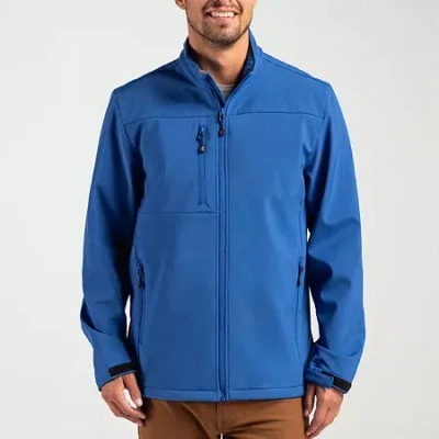 Clique Tempest Waterproof Full Zip Mens Softshell Jacket In Blue