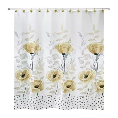 Avanti Marielle Shower Curtain In Yellow