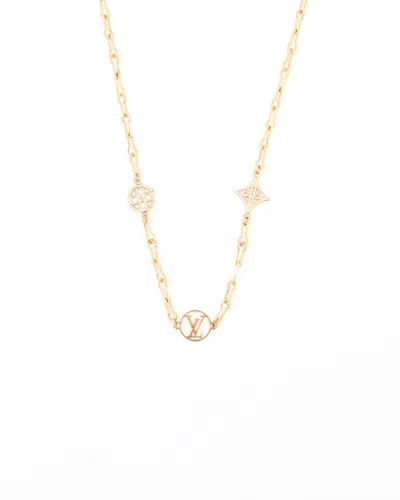 Pre-owned Louis Vuitton Forever Young Necklace In Gold