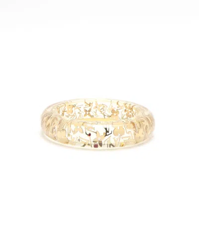 Pre-owned Louis Vuitton Lv Sparks Bangle, Gm In Gold