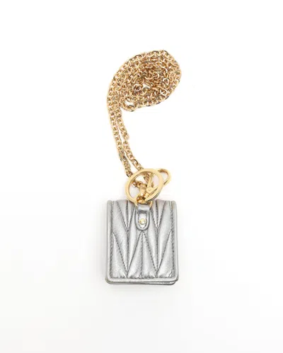 Miu Miu Airpod Case In Silver