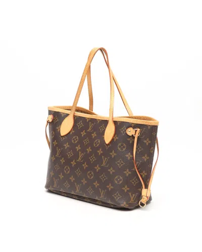 Pre-owned Louis Vuitton Monogram Neverfull Pm Tote Bag In Brown