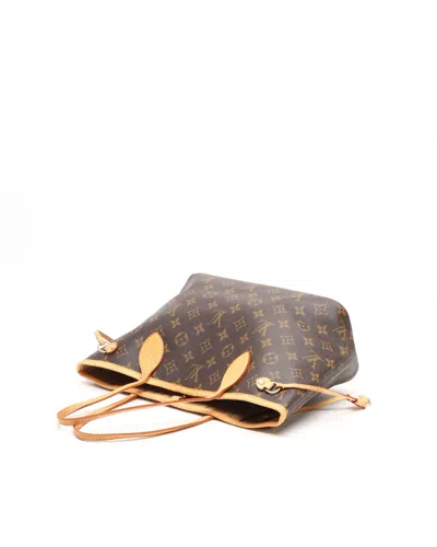 Pre-owned Louis Vuitton Monogram Neverfull Pm Tote Bag In Brown