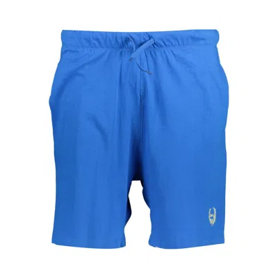 Gianmarco Venturi Blue Cotton Men's Sport Short In Blue
