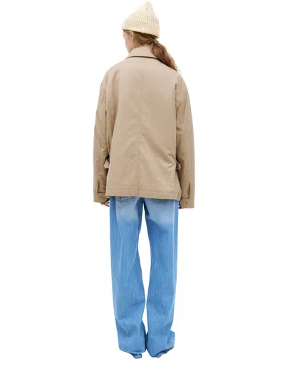 The Row Warm Jacket In Neutral