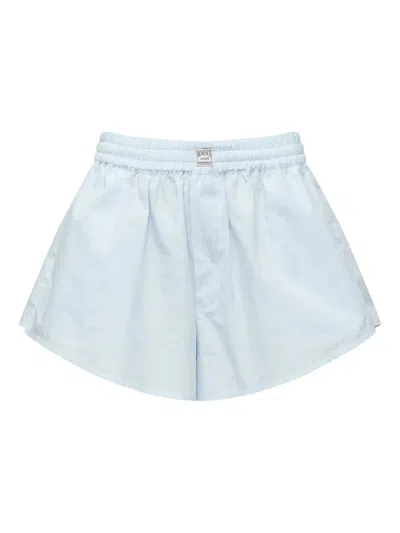 Mm6 Maison Margiela Elasticated-waist Shorts In Blue