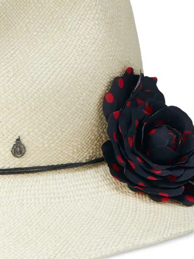 Maison Michel Henrietta Hat In Neutral