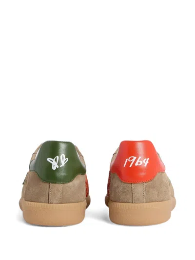 Dsquared2 Lace-up Round-neck Sneakers In Brown