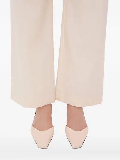 Loulou De Saison Square Toe Slingback Pumps In Neutral