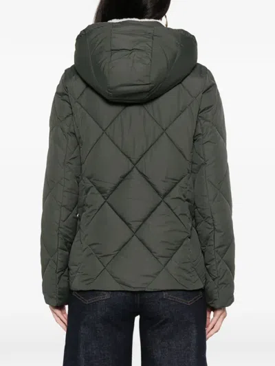 Ralph Lauren Quilted Hooded Puffer Jacket In Gray