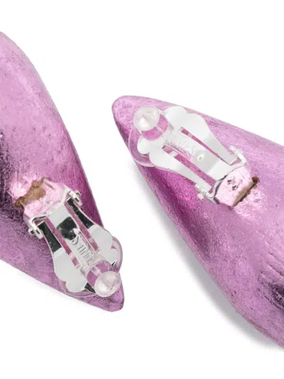 Monies Nia Teardrop Earrings In Purple