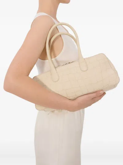 Loulou De Saison Mawi Rectangular Shoulder Bag In Nude