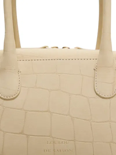 Loulou De Saison Mawi Rectangular Shoulder Bag In Nude