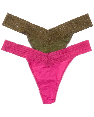 Hanky Panky 2pk Dreamease Original Thong In Multi