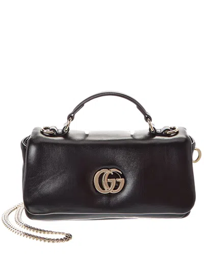 Gucci Gg Milano Mini Leather Top Handle Bag In Black