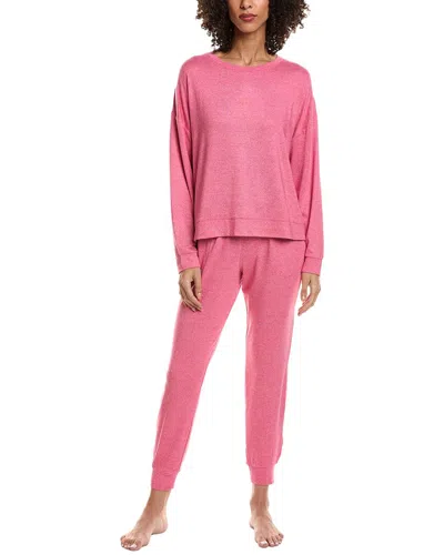 Sanctuary 2pc Pajama Shirt & Pant Set In Pink