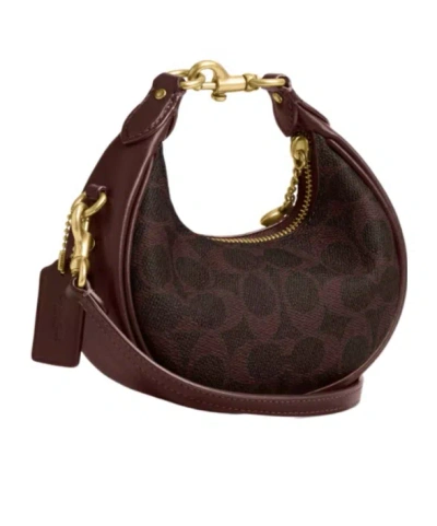 Coach Signature Jonie Purse In Burgundy
