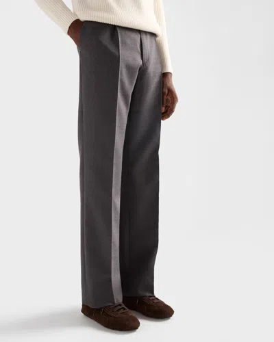 Prada Montecarlo Re-edition 2005 Suede Sneakers In Navy In Brown