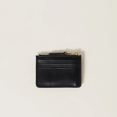 Miu Miu Credit Card Holder Accessories In Black