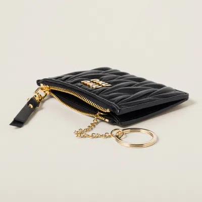 Miu Miu Credit Card Holder Accessories In Black