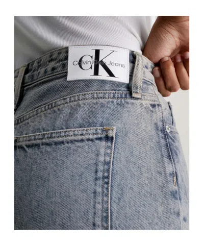 Calvin Klein Jeans Est.1978 Denim Maxi Skirt In Gray