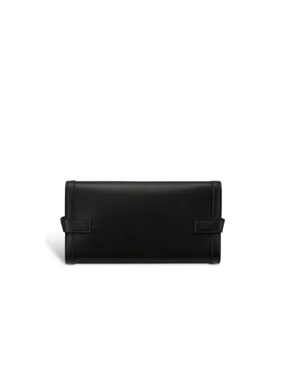 Balmain Pochette B-buzz 23 In Pelle Di Vitello In Black