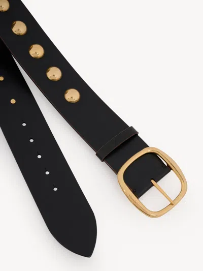 Chloé Leather Belt In Black