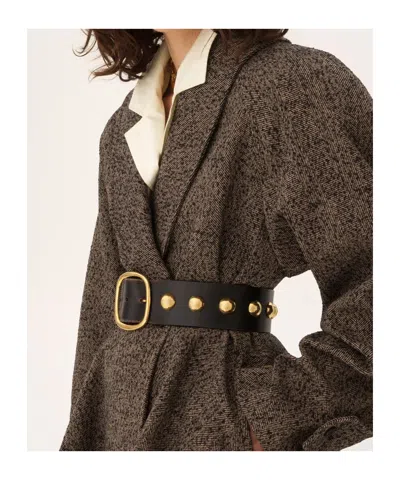Chloé Leather Belt In Black