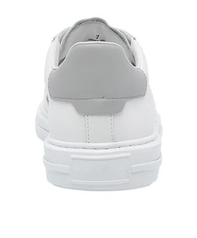 Hogan Lateral Logo Round Toe Trainers In White