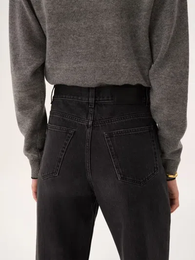 Chloé High-waisted Cropped Jeans In Black