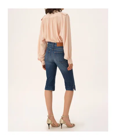 Chloé Pokets Classic Turtle Neck Shirt Clothing In Pink