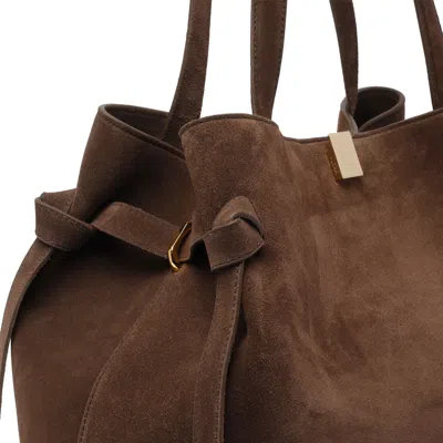 Yuzefi Double-handle Shoulder Bag In Brown