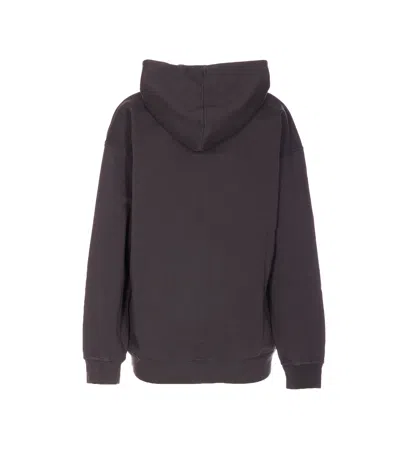 Ganni Women Vintage Wash Hoodie In Black