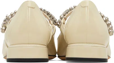 Jimmy Choo Bing Pointed-toe Flats In Neutral